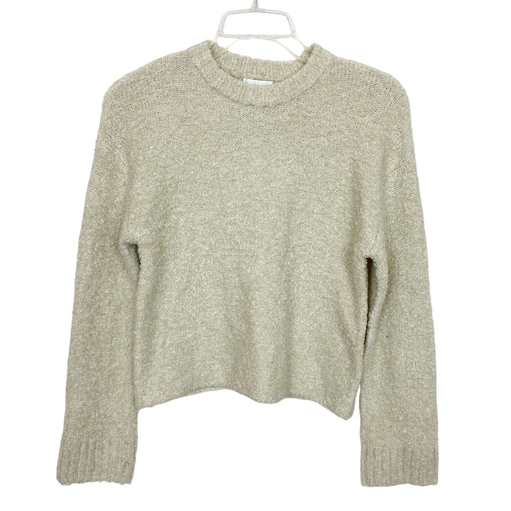 Abound Bumpy Textured Pull-On Sweater in Oatmeal Size Small New